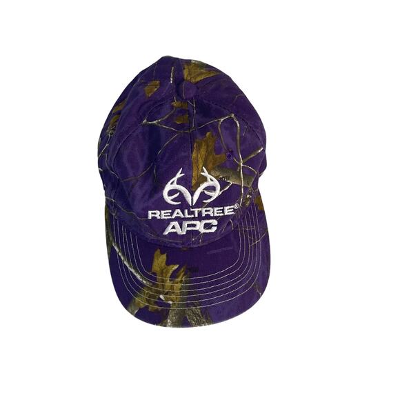 Realtree Apc Purplce Camo Baseball Cap Hat - Picture 1 of 6